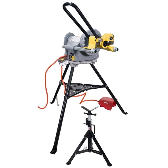 Restored RIDGID 300 Power Drive and Steel Dragon Tools 916 Roll Groover (Refurbished)