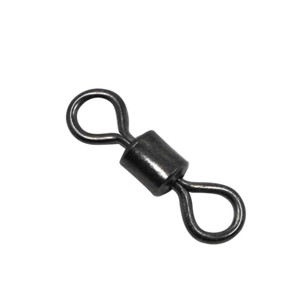 Fishing connector fishing Barrel Bearing Rolling Swivel Solid Ring Accessories 
