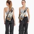 thumbnail image 6 of Sling Backpack,Halloween Pumpkins and Spooky Trees Sling Bag with Water Bottle Holder,Waterproof Sling Bag for Men/Women with Headphone Jack for Hiking,Travel, 6 of 6