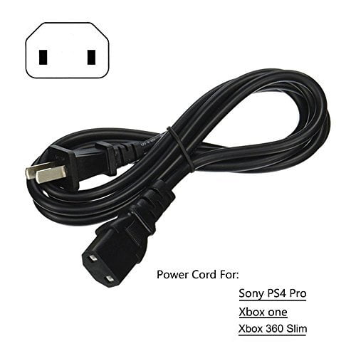 2 Prong Ac Power Cord Cable For Sony Ps4 Pro Playstation 4 Pro Xbox One Walmart Com Walmart Com