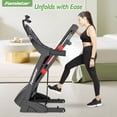 thumbnail image 6 of Treadmill with 20% Auto Incline for Home, 300-400LB Capacity, Folding Running Walking Treadmill, 12MPH Max Speed, 71 Programs, Bluetooth, Smart Apps, 1218 Newly Upgraded, 6 of 8