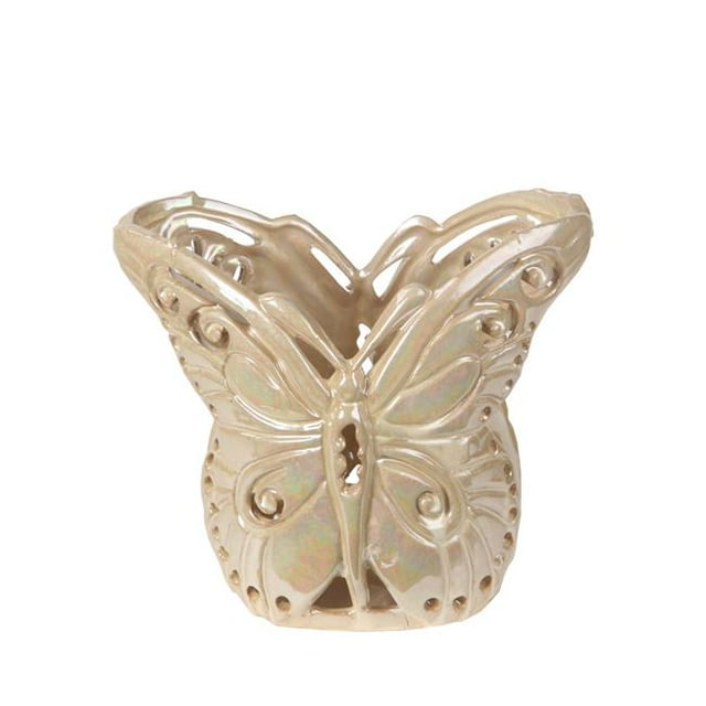 Privilege 66786 Vase en Céramique Papillon - Petit