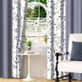 thumbnail image 5 of Lfeey Leaf Print Blackout Curtains, Thermal Insulated Grommet Window Drapes for Bedroom, 52"W x 108"L, 2 Panels, 5 of 7