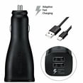thumbnail image 3 of Original Samsung Galaxy A71 Super Fast Charging 25W Wall Charger + Dual Port Car Charger Bundle - Black, 3 of 3