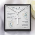 thumbnail image 3 of To My Wife Until Your Situation Change Cross Card Necklace w Stainless Steel Pendant, 3 of 20