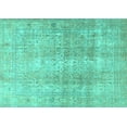 thumbnail image 1 of Ahgly Company Machine Washable Indoor Rectangle Persian Turquoise Blue Traditional Area Rugs, 7' x 10', 1 of 4