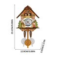 thumbnail image 3 of 100Fens Cuckoo Cuckoo Wall Clock Chime Alarm Clock Retro Clock Wooden Living Room Clock, 3 of 3