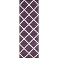 thumbnail image 3 of SAFAVIEH Chatham Isaac Geometric Diamonds Wool Area Rug, Purple/Ivory, 2' x 3', 3 of 9