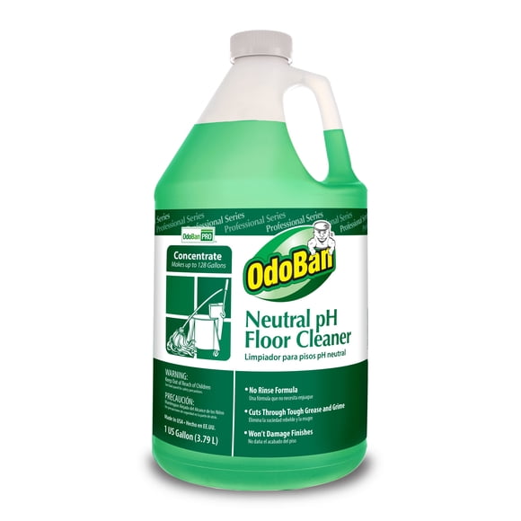 Limpiador de pisos OdoBan concentrado, pH neutro, sin enjuague, 3,8 L