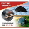 thumbnail image 4 of 8.8 oz Waterproof Black Vinyl Tarp Repair Tape 2 Inch x 16 FT with Heavy Duty Adhesive Backing - Tarp Patch Kit, Tarp Repair Kit, 4 of 9