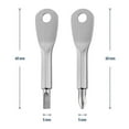 thumbnail image 3 of Multifunctional Mini Pocket Tool, Outdoor Emergency Portable with Key Ring, 2 Key Pocket Screwdriver (Silver)., 3 of 5