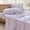 Purple Gingham, variant on Yellow Gingham Ruffle Full Sheet Set, Soft Pre-Washed Microfiber Plaid Sheets, 4-Piece Farmhouse Deep Pocket Bedding Set