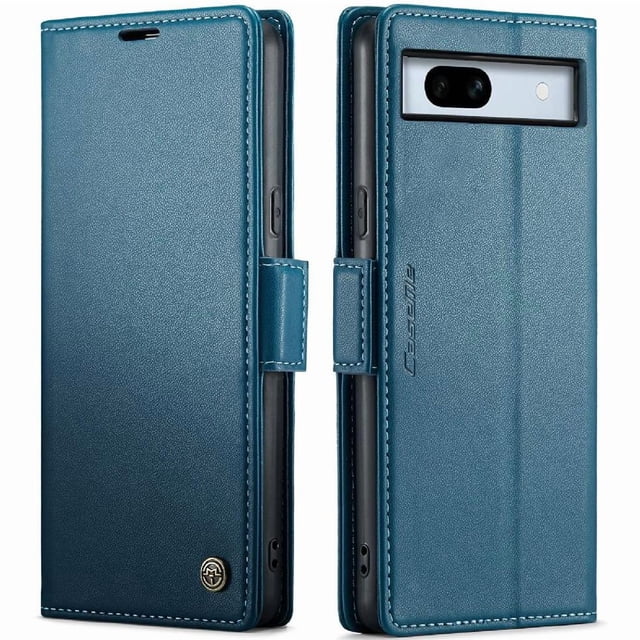 Funda tipo cartera Google Pixel 7A con cierre magnético, RFID, tarjetero, soporte, carga inalámbrica