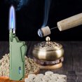 thumbnail image 5 of YHAICO Lighters Pack Lighter Fluid Refill Retractable Pull Rod Lighter Outdoor Camping Igniter Visual Window Inflatable Windproof Lighter, 5 of 6