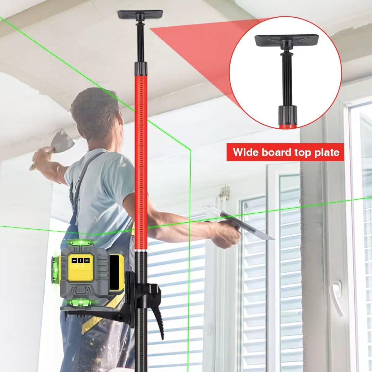 12 Ft./3.7M Professional Lasers Level Pole