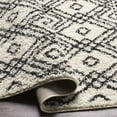 thumbnail image 5 of Surya Beni shag BSH-2310 94 x 120" Rectangle Fabric Rug in Black and Cream, 5 of 7
