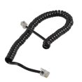 thumbnail image 3 of 5-Pack 4P4C Coiled Handset Cords, 3m Spiral Phone Cables for Landline Replacement, Black, 3 of 5