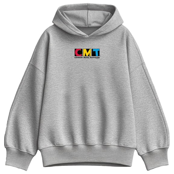CMT - Stamp Logo - Women's Oversized Fleece Hoodie Sweatshirt