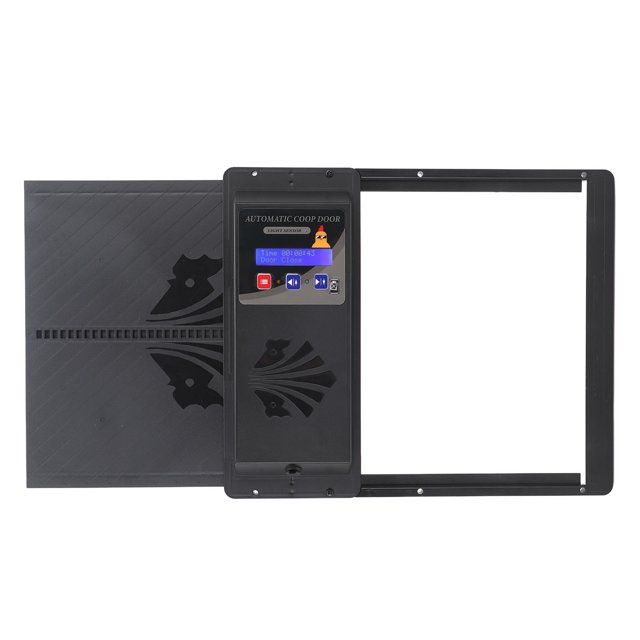 Puerta de Gallinero Programable Eléctrica USB 3 en 1 Puerta Automática de Gallinero Puerta de Pollo USB con Temporizador para Seguridad de Gansos de Patos de Granja ANGGREK Otros