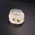 thumbnail image 2 of Accesorios de joyería con remaches para pulsera de cuentas acrílicas de terciopelo para mujer y niña a la moda (blanco), 2 of 3