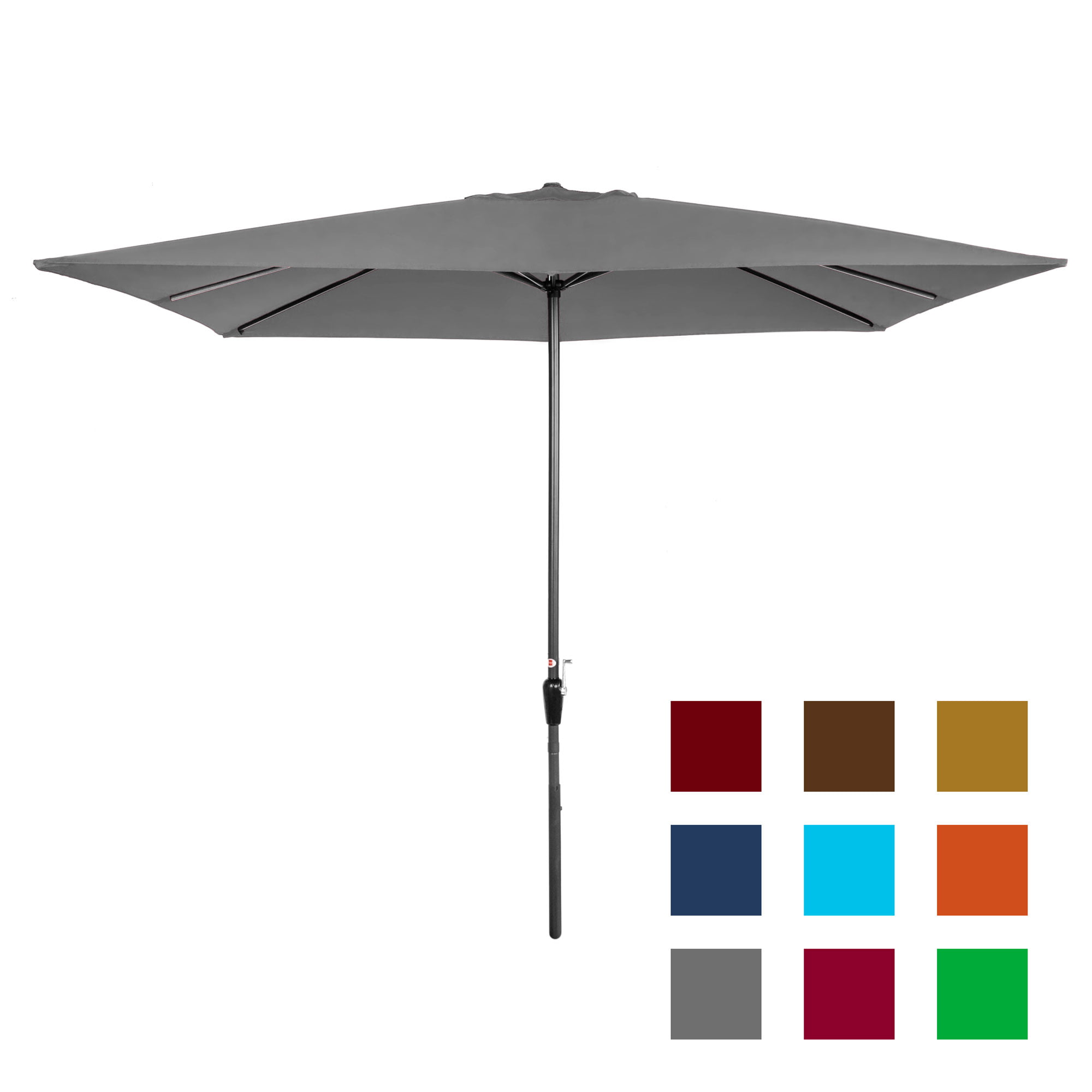Best Choice Products 8x11ft Rectangular Patio Umbrella W Crank Fade