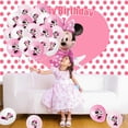 thumbnail image 4 of Globos de látex de Minnie Mouse de Disney, color rosa, para fiestas de baby shower, decoraciones para fiestas de cumpleaños de niñas, decoración de bodas, 10 o 20 unidades, 4 of 5