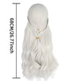 thumbnail image 3 of Peluca para cosplay Daenerys Targaryens de Juego de Tronos (68 cm), 3 of 3