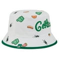 thumbnail image 3 of Men's New Era White Boston Celtics Team Cheer Reversible Bucket Hat, 3 of 4