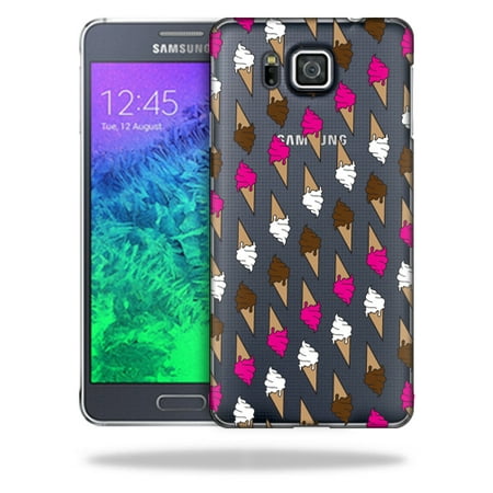 Ic Cover - MightySkins Snap-On Protective Hard Case Cover for Samsung Galaxy Alpha Ice Dream