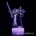 thumbnail image 1 of Colours Dimmable LED Light USB Powered Night Light with Touch Function 3D Effect Table Lamp, 1 of 3
