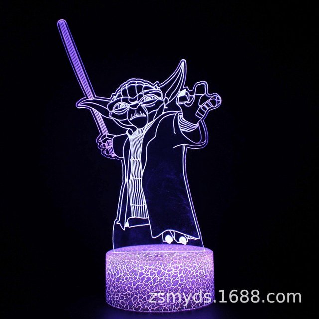 Colours Dimmable LED Light USB Powered Night Light with Touch Function 3D Effect Table Lamp