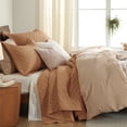 thumbnail image 4 of Colcha de cama tamaño queen size, marrón avellana, ligera para todas las estaciones, 4 of 7
