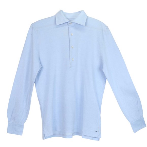 04651/ Men's Sky POPOVER OXFORD PIQUE Polo - S