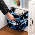 thumbnail image 5 of Starry Shark Foldable Toy Box Cube Organizer with Handle, 10.8"x10.5"x10.6", Large Capacity Toy Storage Bin, 5 of 6