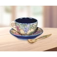 thumbnail image 3 of PC19033 Dale Tiffany Lighting Grape Vine - 2.75 Inch 2-Piece Hand Painted Porcelain Cup And Saucer Set, 3 of 3