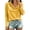 Yellow, variant on Smupbvky Velvet Tops for Women Dressy Casual Cowl Neck Long Sleeve Pullover Soft Velour Blouses with Buttons (XL, Yellow)