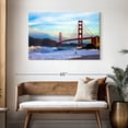 thumbnail image 3 of Elephant Stock Golden Gate Bridge San Francisco Wall Art - Horizontal Canvas Wall Art - Living Room Wall Decor - Architecture Canvas - Blue And Brown Decor - 45" x 30", 3 of 8