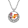 thumbnail image 1 of China Architecture Chinese Pattern Necklaces Pendant Retro Moon Stars Jewelry, 1 of 3