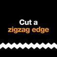 thumbnail image 4 of Fiskars 8" Pinking Shears, with Pointed Tip for Fabric Cutting, Orange, 4 of 7