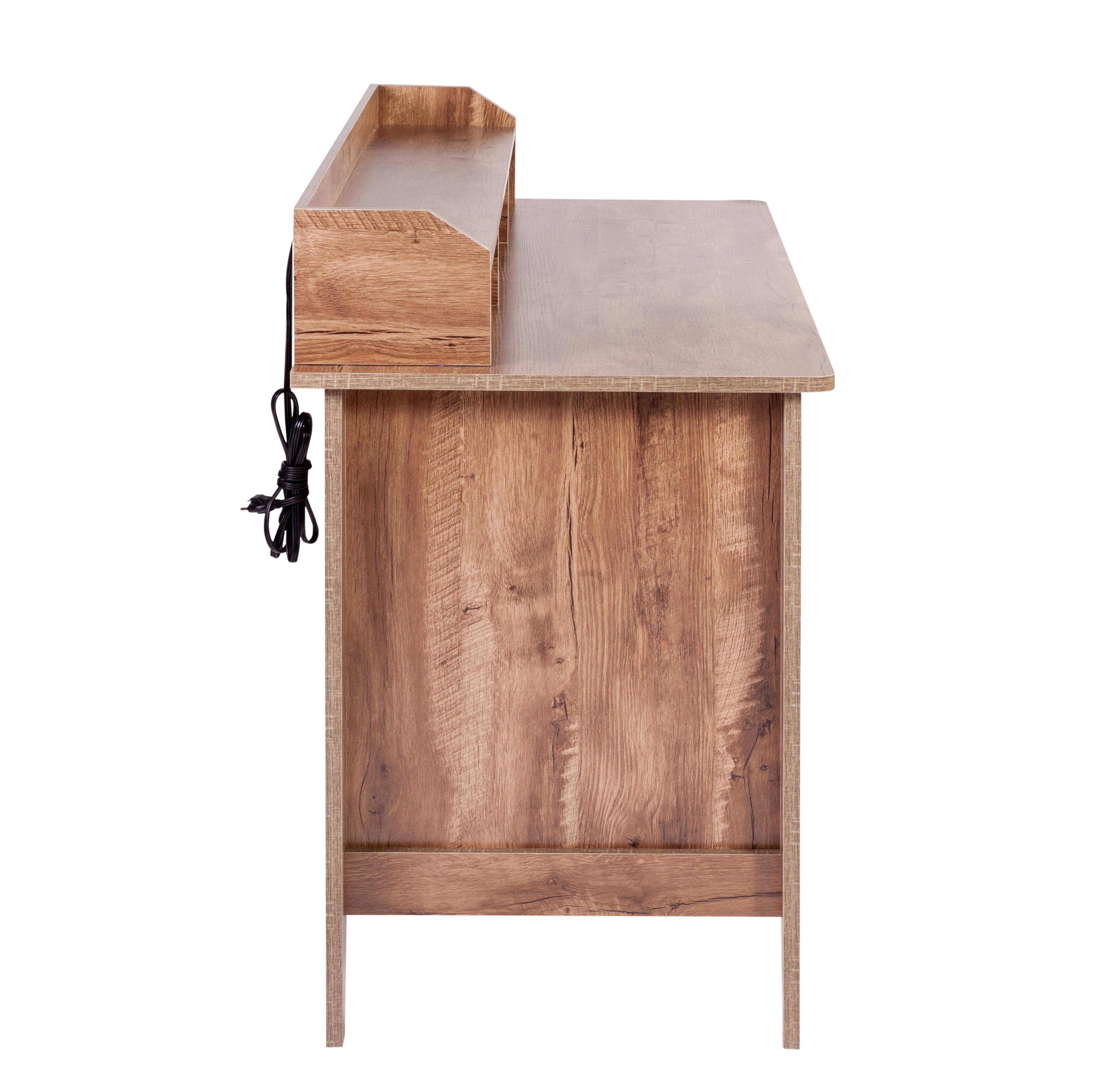 Executive desk with hutch usb and charger hub outlet