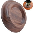 thumbnail image 3 of Juego de 4 tazas de ruedas de piano verticales de madera dura, protección para patas de muebles de madera de nogal real, 3 of 5