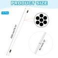thumbnail image 2 of Uxcell Vinyl Coated Stainless Steel Cable with Loops Flexible Wire Rope Security Chain Lanyard Lock for Outdoor Luggage Lock White 1/8"x7 ft, 2 of 7