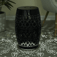 thumbnail image 3 of Tcbosik Outdoor Side Table with Solar Powered Light, Metal End Table for Patio, Garden, Balcony, Black, 3 of 7