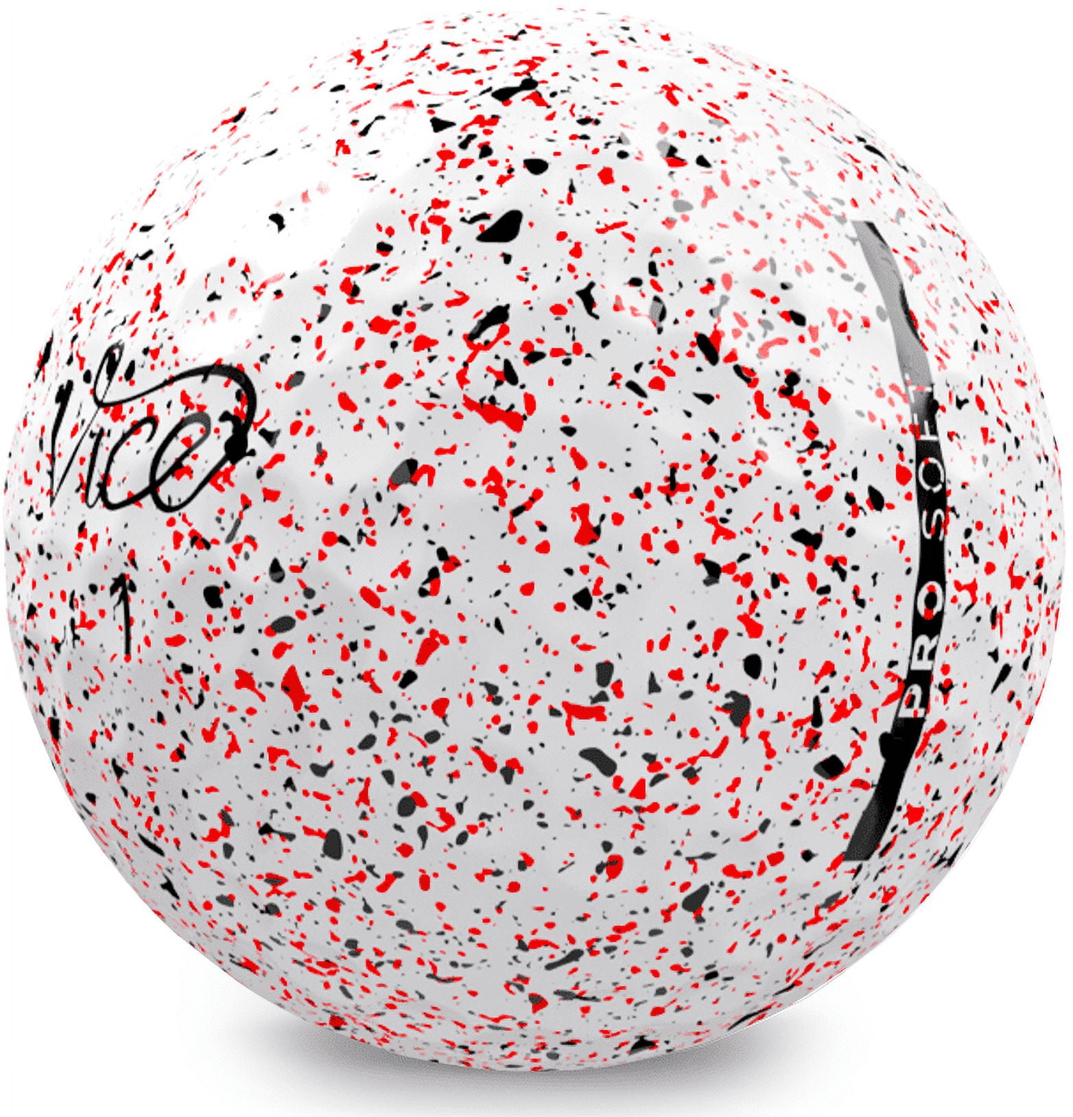 Vice Golf Pro Soft Drip Golf Balls, Red, 12 Pack