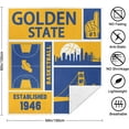 thumbnail image 6 of Golden State Classic Sport Basketball Blanket Gifts for Boys Girls Women Men Basketball Lovers,Soft Flannel Blankets Blankets Plush Bed Blanket Living Room Sofa Warm Throw Blanket 50x60 Inches, 6 of 6