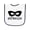 White and Navy, variant on Inktastic Sidekick Kids Superhero Mask Baby Terry Cloth Bib