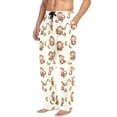 thumbnail image 3 of Men's Pajama Bottoms Monkey and Banana Men's Cotton Pajama Pants Men's Loose Printed Pajama Pants Casual Pants with Pockets, 3 of 6