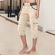 thumbnail image 1 of WILLBEST Pantalones Casuales de Verano para Mujer, Pantalones con Bolsillos, Monos Deportivos para Exteriores, Pantalones Cortos Cargo Finos y Sueltos para Mayor Comodidad y Estilo. XXXL, 1 of 6