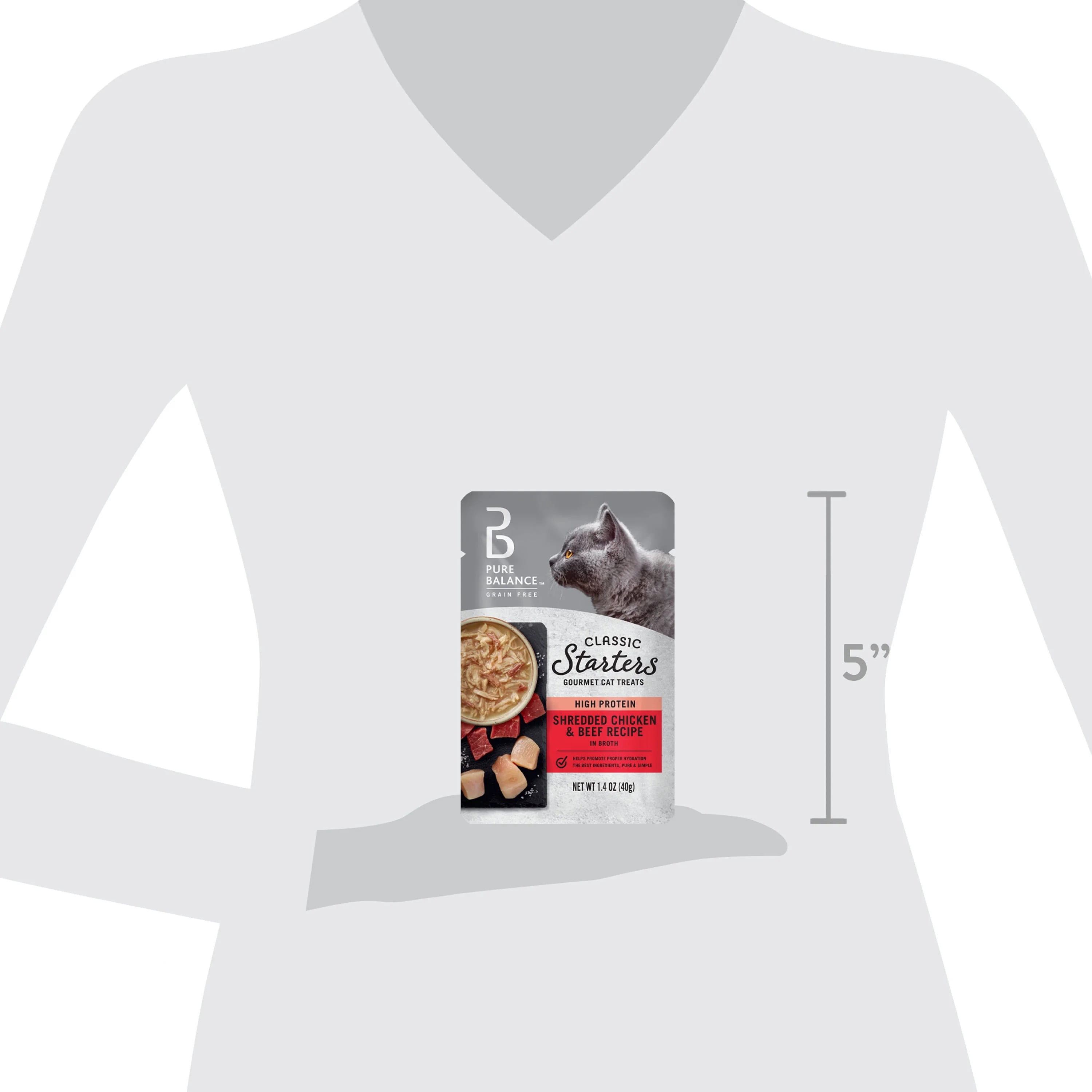 (14 pack) Pure Balance Classic Starters Shredded Chicken and Beef Recipe in Broth, 1.4 oz