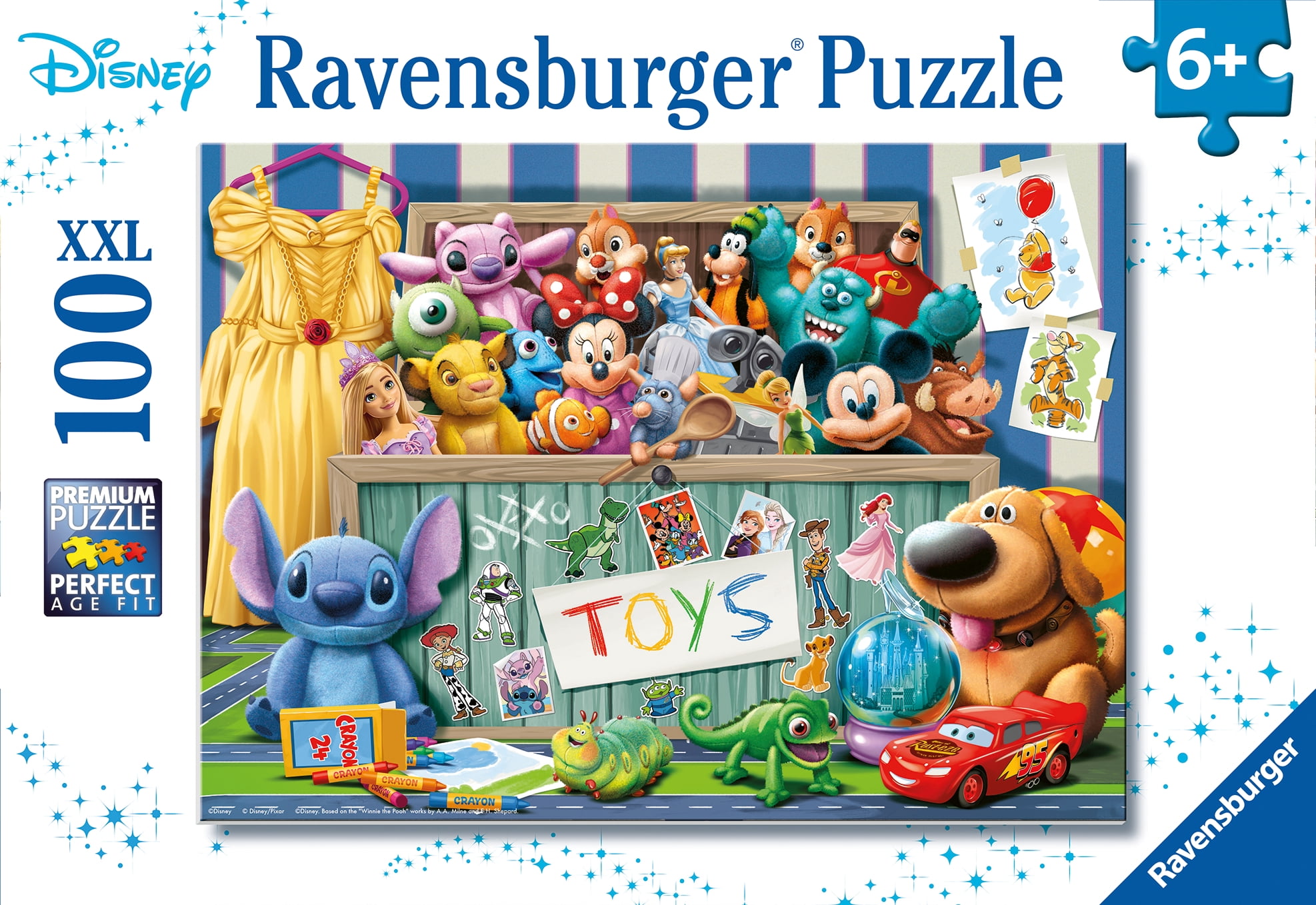 Ravensburger Puzzle de 100 pièces – Disney Pixar Multicharactères
